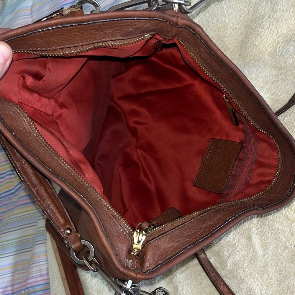Coach Madison Hobo‎ Large Brown Leather Hobo Shoulder Tote Bag No. K1360-27858